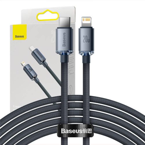 Baseus Crystal Shine USB C - Lightning PD 20W kábel 2m (CAJY000301)
