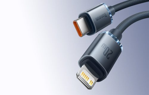 Baseus Crystal Shine USB C - Lightning PD 20W kábel 2m (CAJY000301)