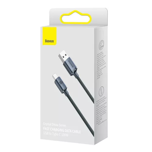 Baseus USB-C Crystal Shine 100W kábel 2m (CAJY000501)