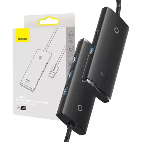 Baseus Lite Series 4 portos USB 3.0 elosztó (WKQX030001)