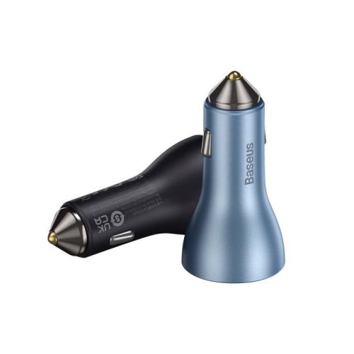 Baseus 2db USB C 1db USB portos QC autós töltő adapter (CGJP010013)