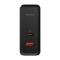 Baseus USB + Type C 100W gyorstöltő +1m töltő kábel (CCGAN2L-B01)