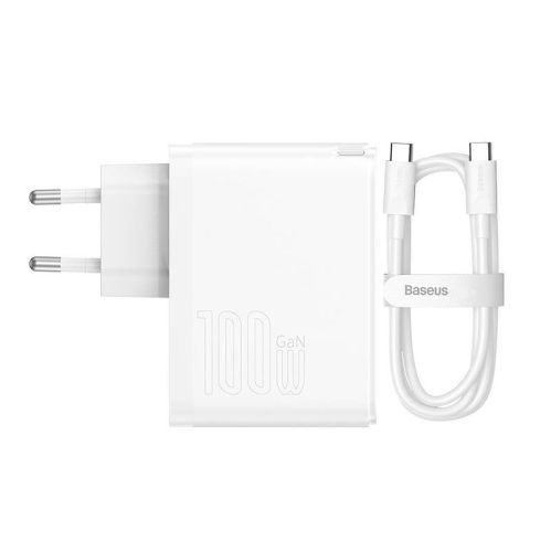 Baseus USB + USB C 100W gyorstöltő +1m töltő kábel (CCGP090202)