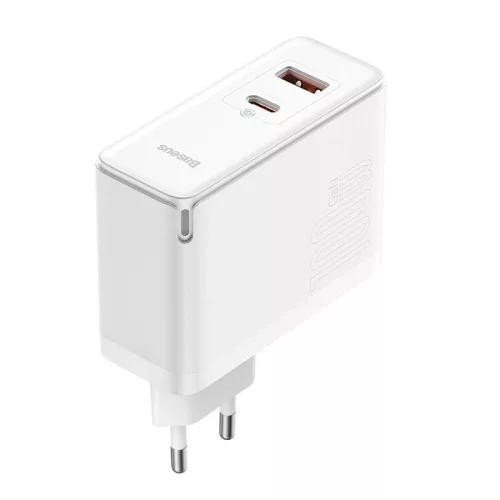 Baseus USB + USB C 100W gyorstöltő +1m töltő kábel (CCGP090202)