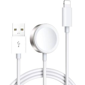   Joyroom Apple Watch mágneses töltő USB A és Lightning csatlakozókkal 1.5m (S-IW002S)