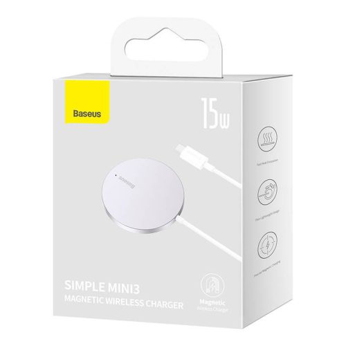 Baseus Simple Mini3 mágneses vezeték nélküli töltő 15W (CCJJ040012)