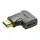 Vention HDMI 2.0 balos 90 fokos fordító 4K 60Hz adapter (AIQB0)