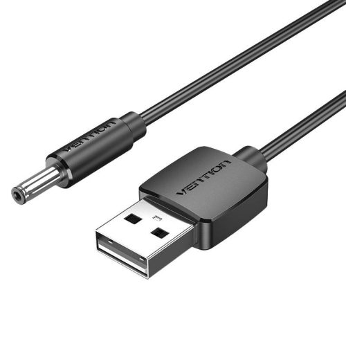 Vention USB - DC 3.5x1.35 kábel, 0.5m fekete (CEXBD)