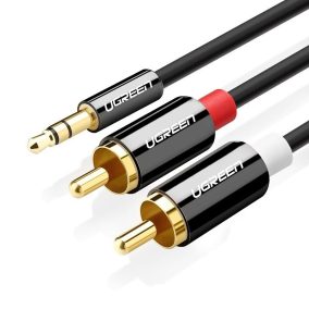 UGREEN jack 3.5 - 2db RCA sztereó audio kábel 1m (10749)