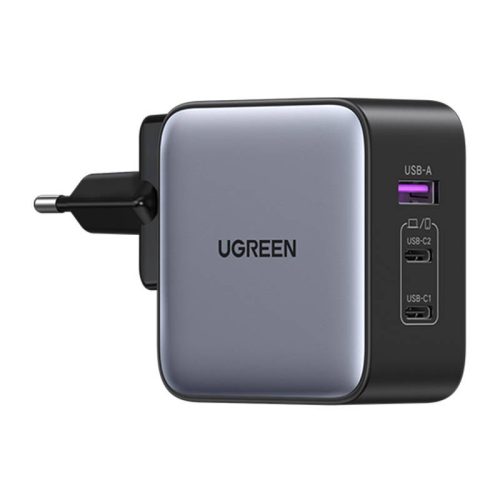 UGREEN Quick Charge 3.0 USB + 2 db USB C 65W töltő fekete (U90409)