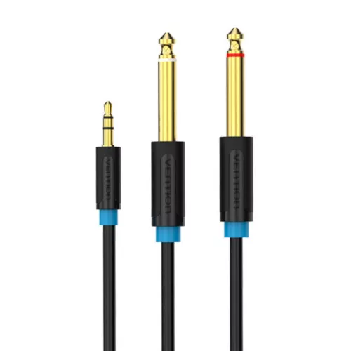 Vention TRS 2x 6.35 jack mono - 3.5 jack sztereo kábel 5m (BACBJ)