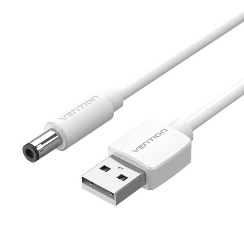 Vention USB - DC 5.5x2.5 kábel, 1.5m fehér (CEYWG)