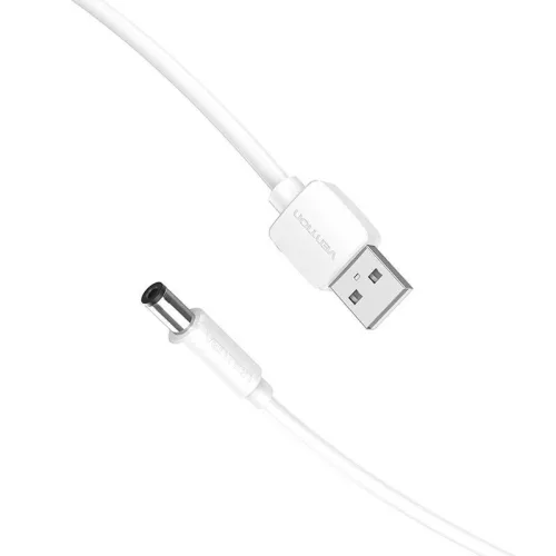 Vention USB - DC 5.5x2.5 kábel, 1.5m fehér (CEYWG)