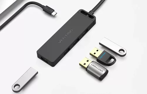 Vention 5in1 USB elosztó 4db USB 3.0 + 1db micro USB (TGKBB)