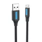 Vention USB 2.0 micro USB kábel 3A 0.5m (COLBD)