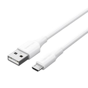 Vention USB 2.0 - micro USB kábel 2A 1.5m fehér (CTIWG)