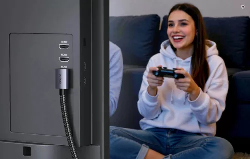 UGREEN HDMI 2.1 8K 60Hz 90°-os kábel 1m (95826)