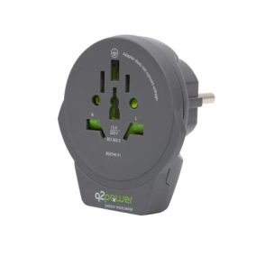   Q2 power World to Europe utazó adapter + USB 2.4A (1.100110-TH)