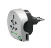Q2 power World to Italy utazó adapter + USB 2.1A (1.100190)