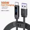 Toocki Melting USB A - USB-C 100W szilikon kábel kijelzővel 2m (10100191)