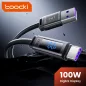   Toocki Melting USB A - USB-C 100W szilikon kábel kijelzővel 2m (10100191)