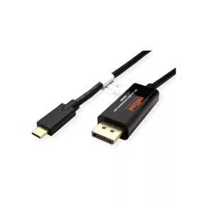   Roline USB C - Displayport 4K 60HZ kétirányú kábel 2m (11.04.5958)