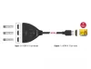 Delock HDMI 4K átkapcsoló 3x HDMI - 1x HDMI integrált kábellel (18600)