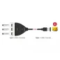   Delock HDMI 4K átkapcsoló 3x HDMI - 1x HDMI integrált kábellel (18600)