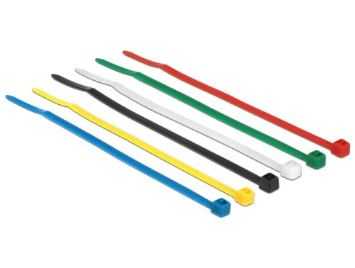 Delock színes kábelkötözők 100x2.5mm 100db (18627)
