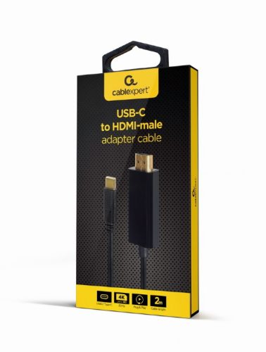 Gembird USB C HDMI 1.4 4K 30Hz kábel 2m (A-CM-HDMIM-01)
