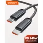 Toocki USB C 5A 240W szilikon kábel 1m (20100152)