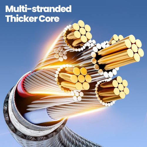 oocki USB C 5A 240W PD kábel digitális kijelzővel 1m (20100030)