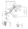 Gembird asztali monitortartó 17 - 32" (MA-DA1P-01)