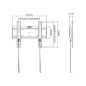  Gembird fix fali TV tartó konzol 13-42" VESA 200x200 (WM-42F-01)