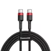 Baseus USB C 3A QC 60W kábel 1m fekete (CATKLF-G91)