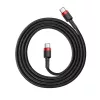 Baseus USB C 3A QC 60W kábel 1m fekete (CATKLF-G91)