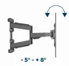 Gembird kétkarú fali TV tartó állvány 32 - 75” VESA 600x400 (WM-75ST-01)