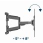 Gembird kétkarú fali TV tartó állvány 32 - 75” VESA 600x400 (WM-75ST-01)