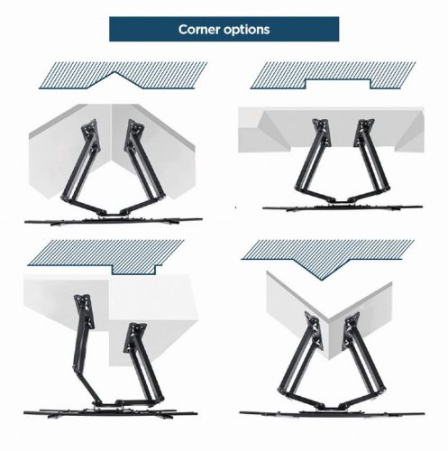 Gembird kétkarú fali TV tartó állvány 32 - 75” VESA 600x400 (WM-75ST-02)