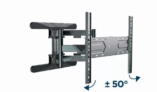 Gembird kétkarú fali TV tartó állvány 40 - 80” VESA 600x400 (WM-80ST-01)
