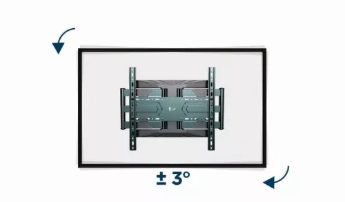Gembird kétkarú fali TV tartó állvány 40 - 80” VESA 600x400 (WM-80ST-01)