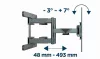 Gembird kétkarú fali TV tartó állvány 40 - 80” VESA 600x400 (WM-80ST-01)