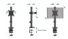Gembird asztali monitortartó 17 - 32" (MA-D1-02)