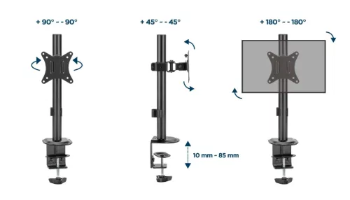 Gembird asztali monitortartó 17 - 32" (MA-D1-02)
