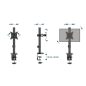 Gembird asztali monitortartó 17 - 32" (MA-D1-02)
