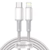 Baseus USB C - Lightning PD 20W kábel 1m fehér (CATLYS-A02)