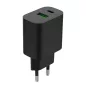   Gembird hálozati USB töltő A+C 20W, fekete (TA-UC-PDQC20-01-BK)