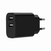 Gembird hálozati USB töltő 2 portos 2.4A, fekete (TA-UC-2A12-01-BK)