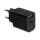 Gembird hálozati USB töltő A+C 2.4A, fekete (TA-UC-2AC12-01-BK)