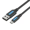 Vention USB 2.0 micro USB kábel 3A 0.25m (COLBC)